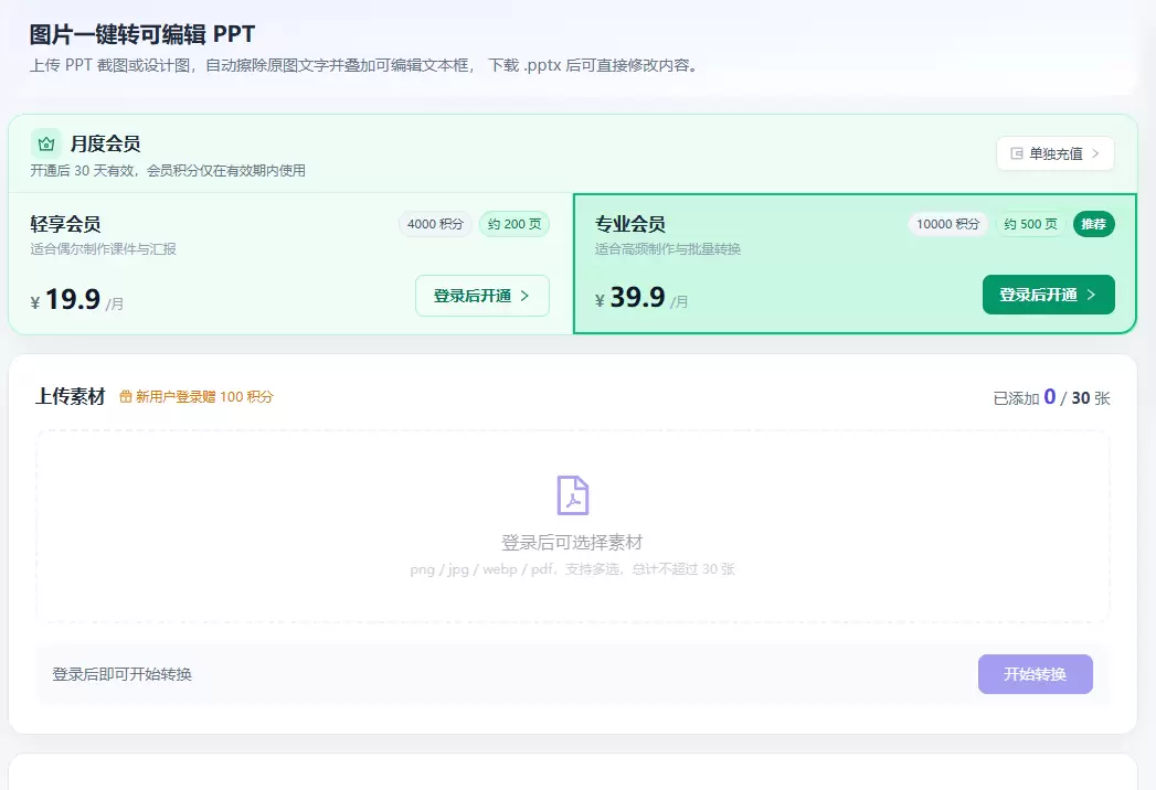 今天小鱼给大家分享两个图片转可编辑ppt工具 1. 2PPT-小鱼项目网