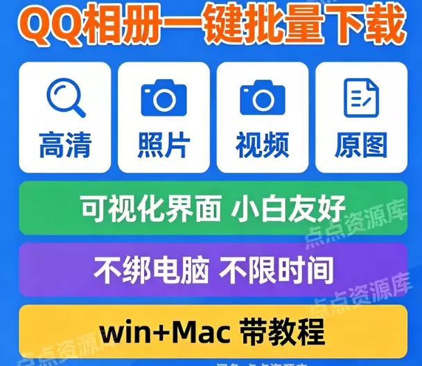 虚拟产品 478. QQ相册一键下载工具 一款电脑软件，QQ-小鱼项目网