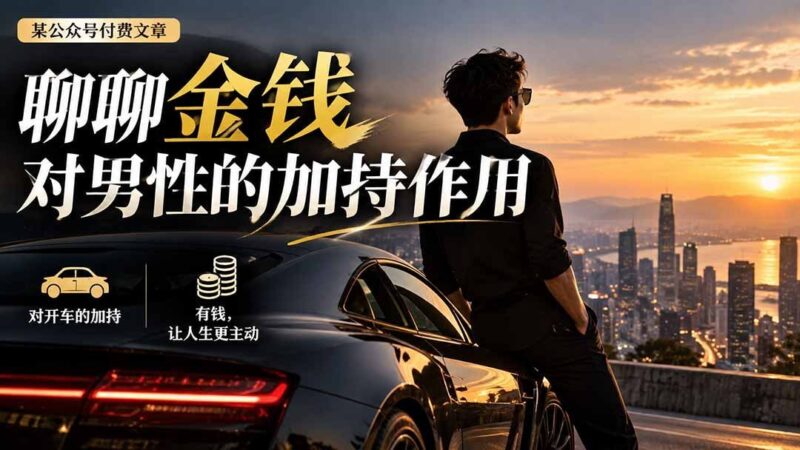 【2026.09.24】付费干货:金钱如何成为男人的底气?-小鱼项目网