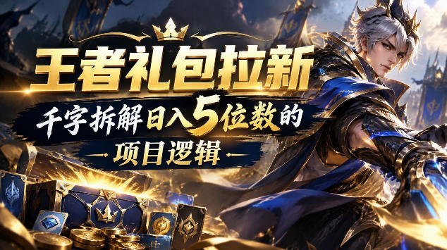 【2026.09.29】王者礼包拉新秘籍:万字揭秘日赚五位数的核心玩法-小鱼项目网