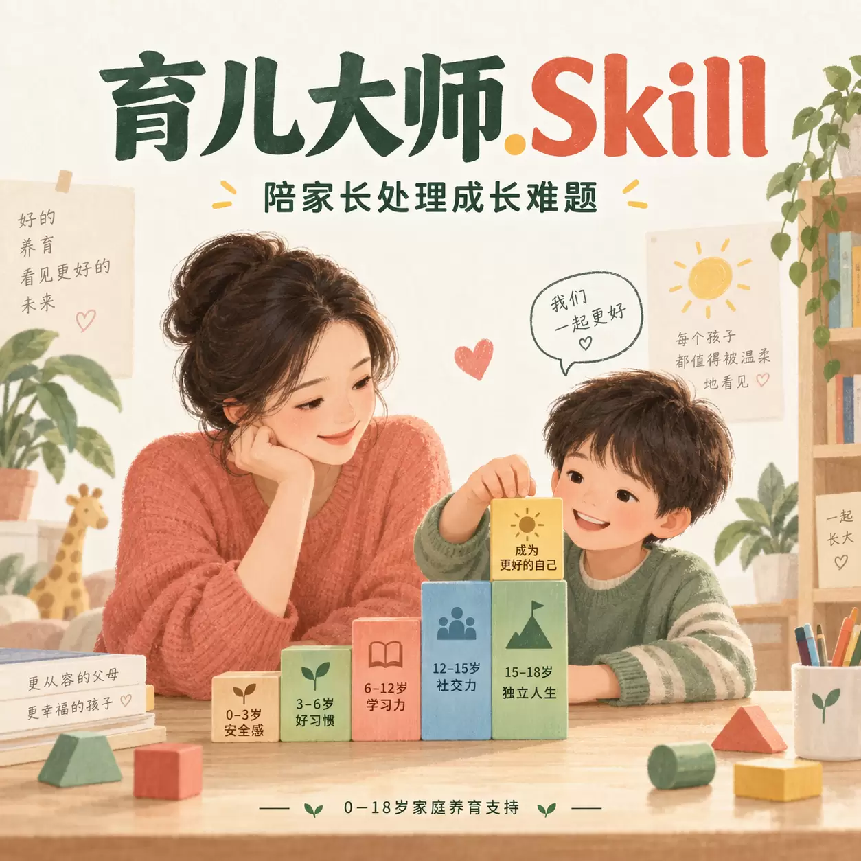 今天给大家分享一个「育儿大师.Skill」 面向 0–18-小鱼项目网