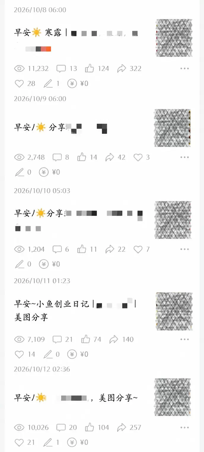 看图，说个信息，就是公众号套路化模板现在开始加重处罚了-小鱼项目网
