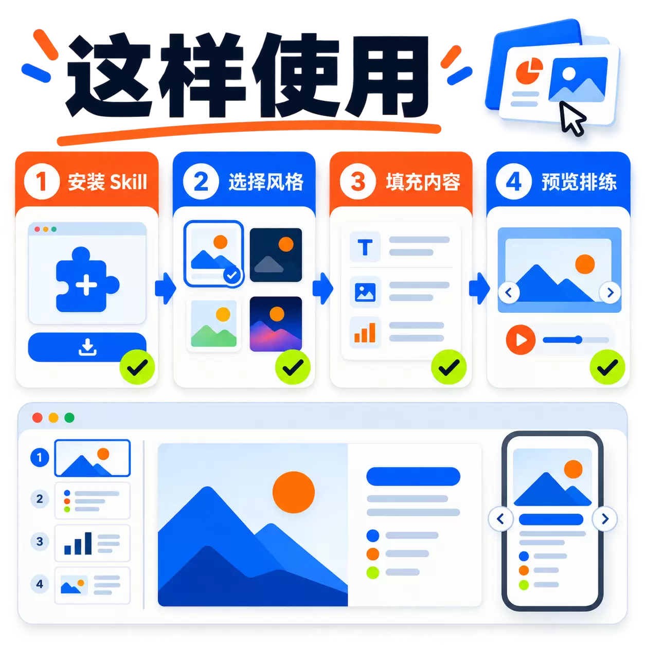 今天给大家分享一个挺实用的网页PPT Skill。 直接把文-小鱼项目网