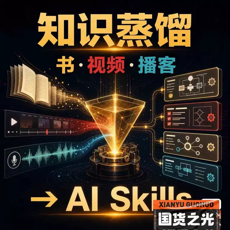 虚拟产品 517. 仓颉Cangjie知识蒸馏Skill 把-小鱼项目网
