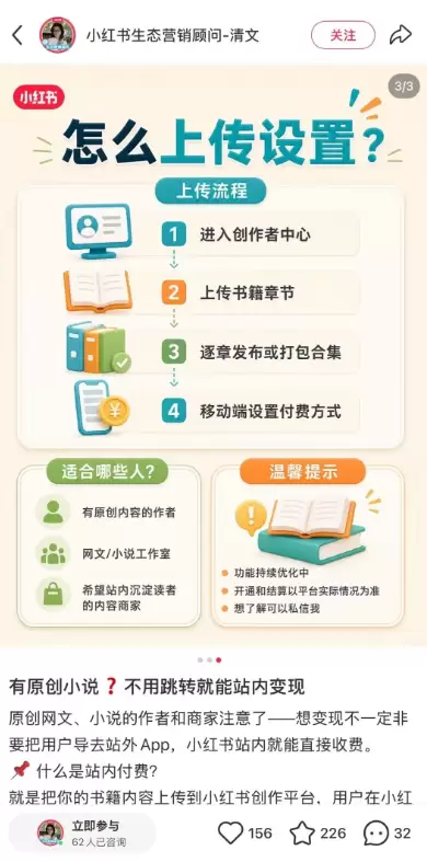 **小鱼严选搞钱信息差： **小红书官方正在内测，原创网文、-小鱼项目网
